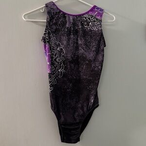 Purple and Black GK Patterned Leotard